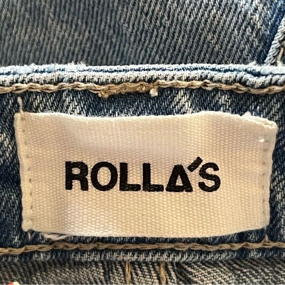 Rolla's Miller Slim Mid-High Rise Jeans Size 27 Distressed Denim - Picture 6 of 9
